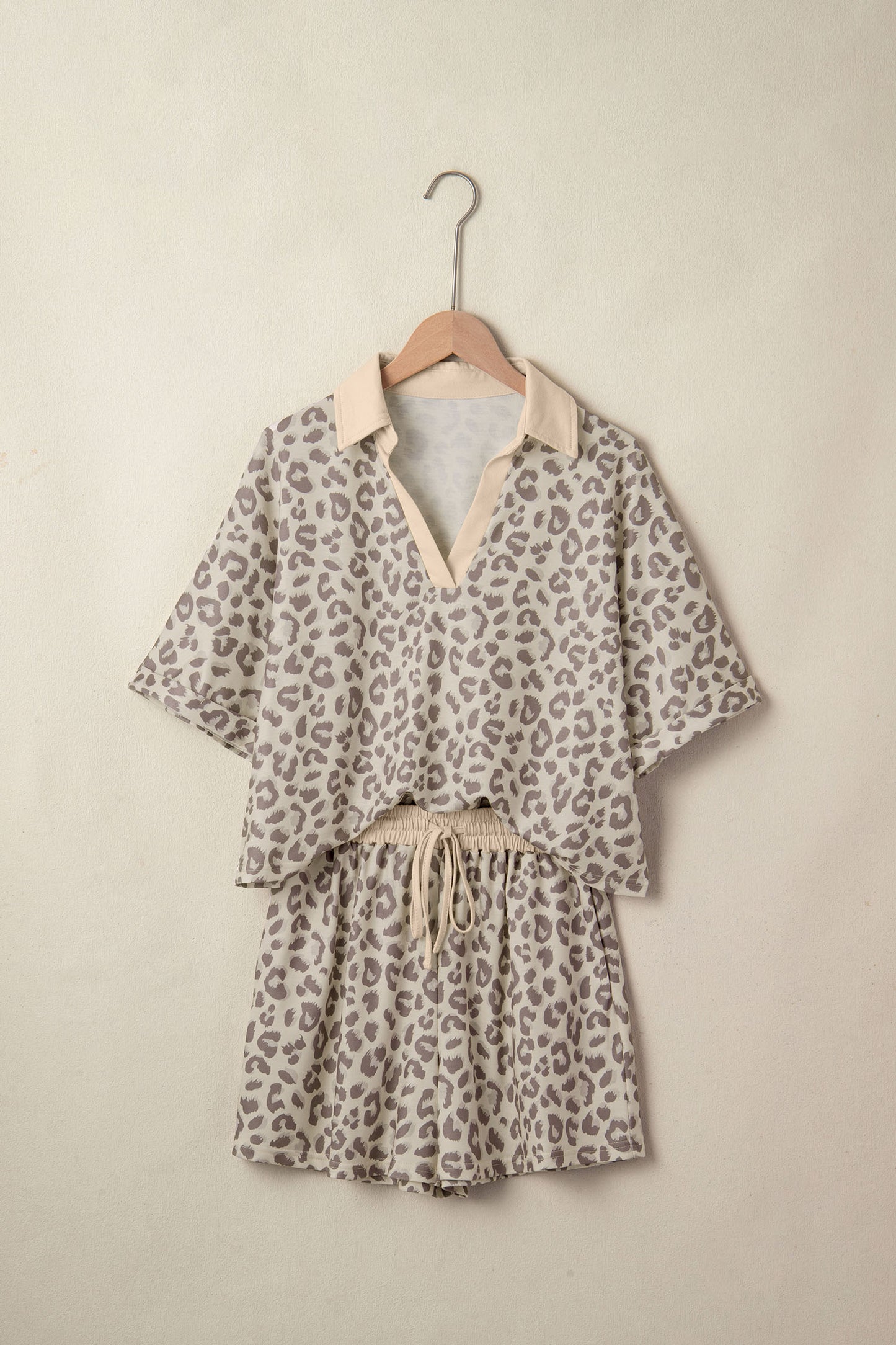 Leopard Lounge Printed 2pcs Short Set