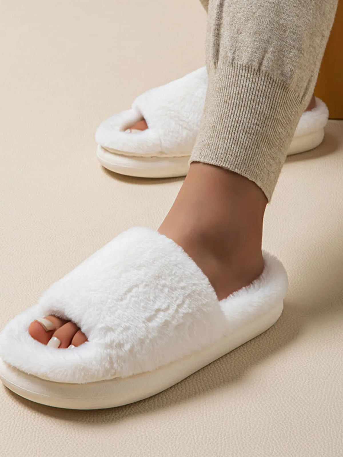 Cloud-Soft Open-Toe Slippers - boutique product photo