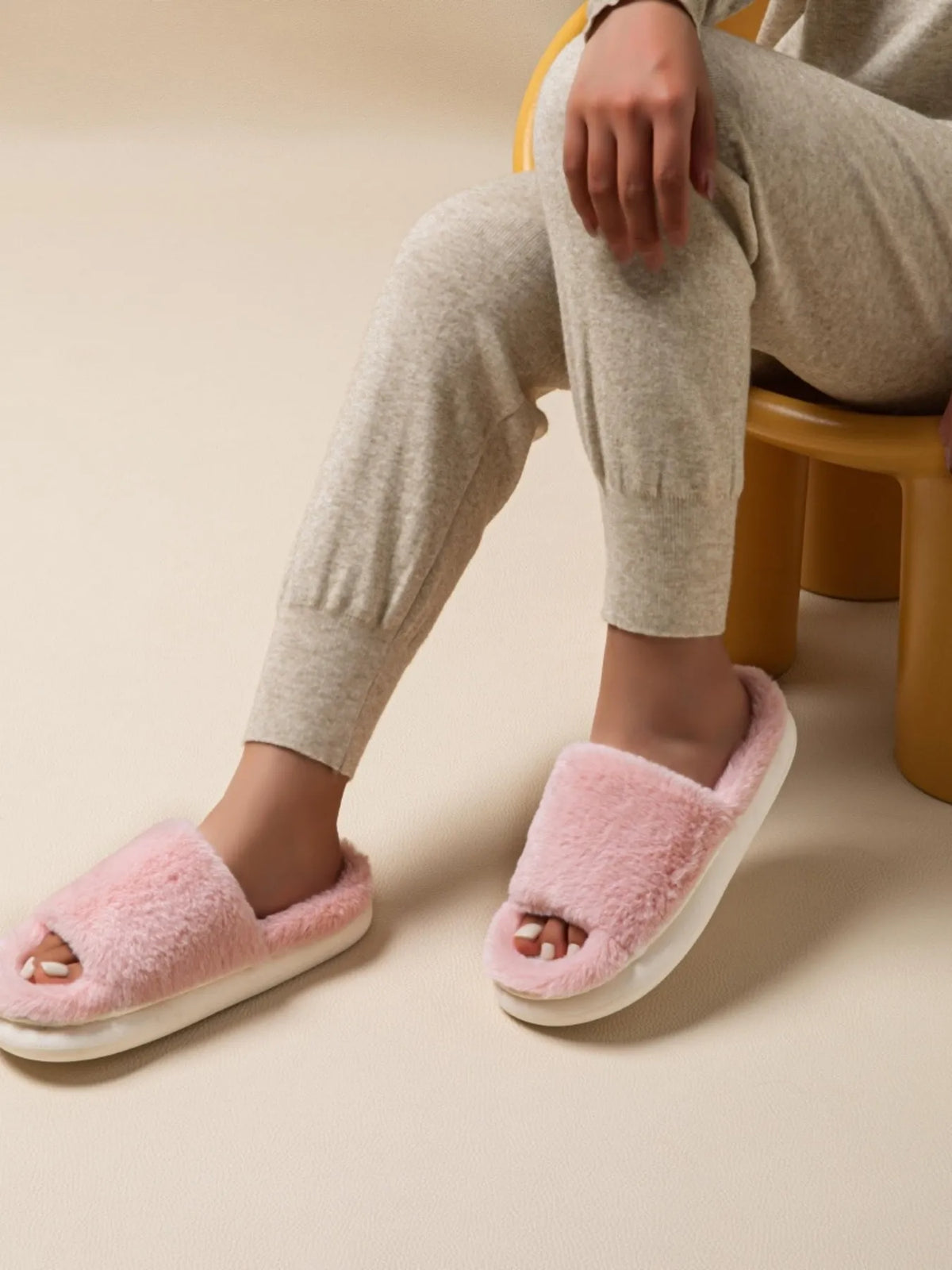 Cloud-Soft Open-Toe Slippers - boutique product photo