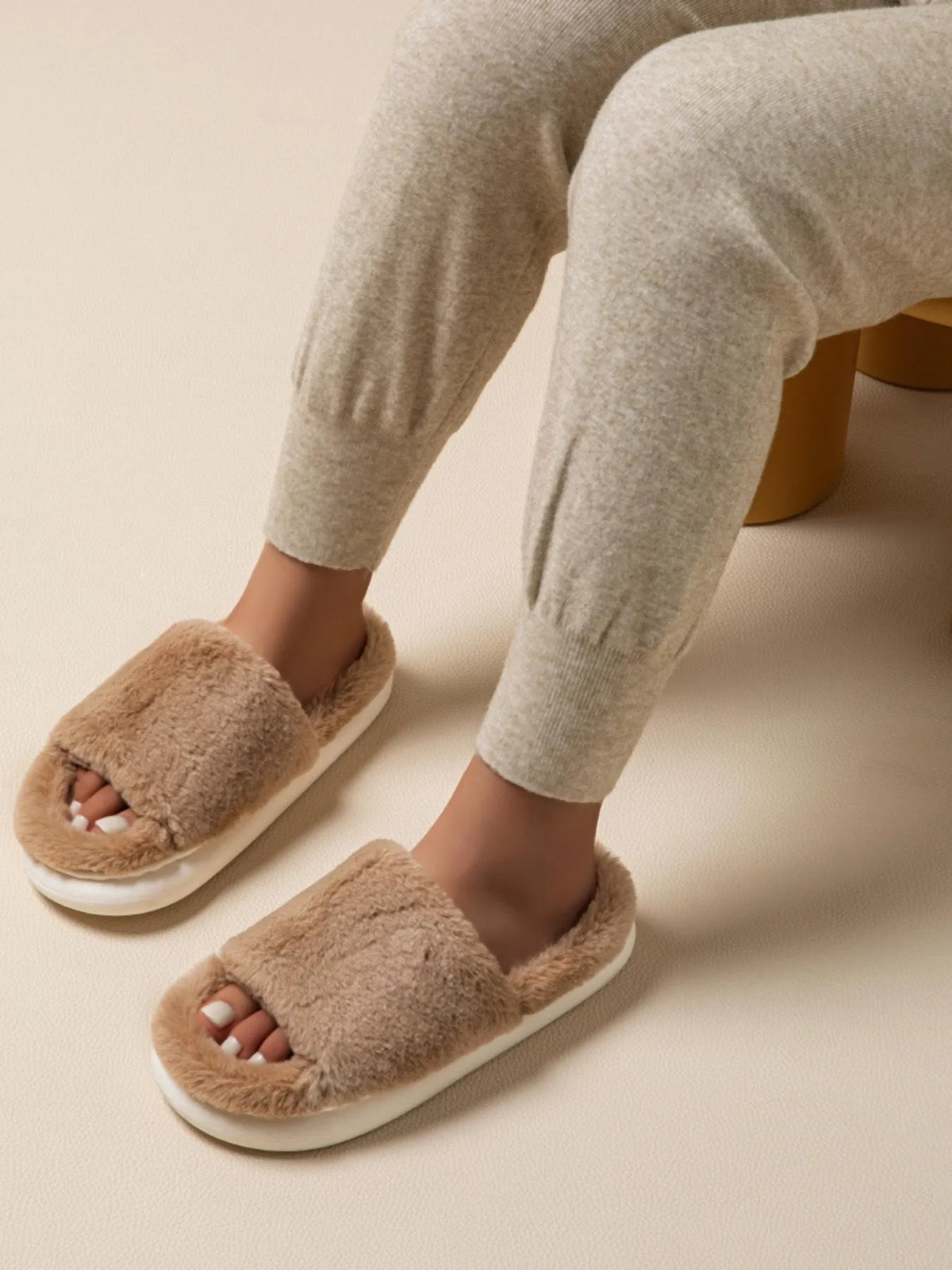 Cloud-Soft Open-Toe Slippers - boutique product photo