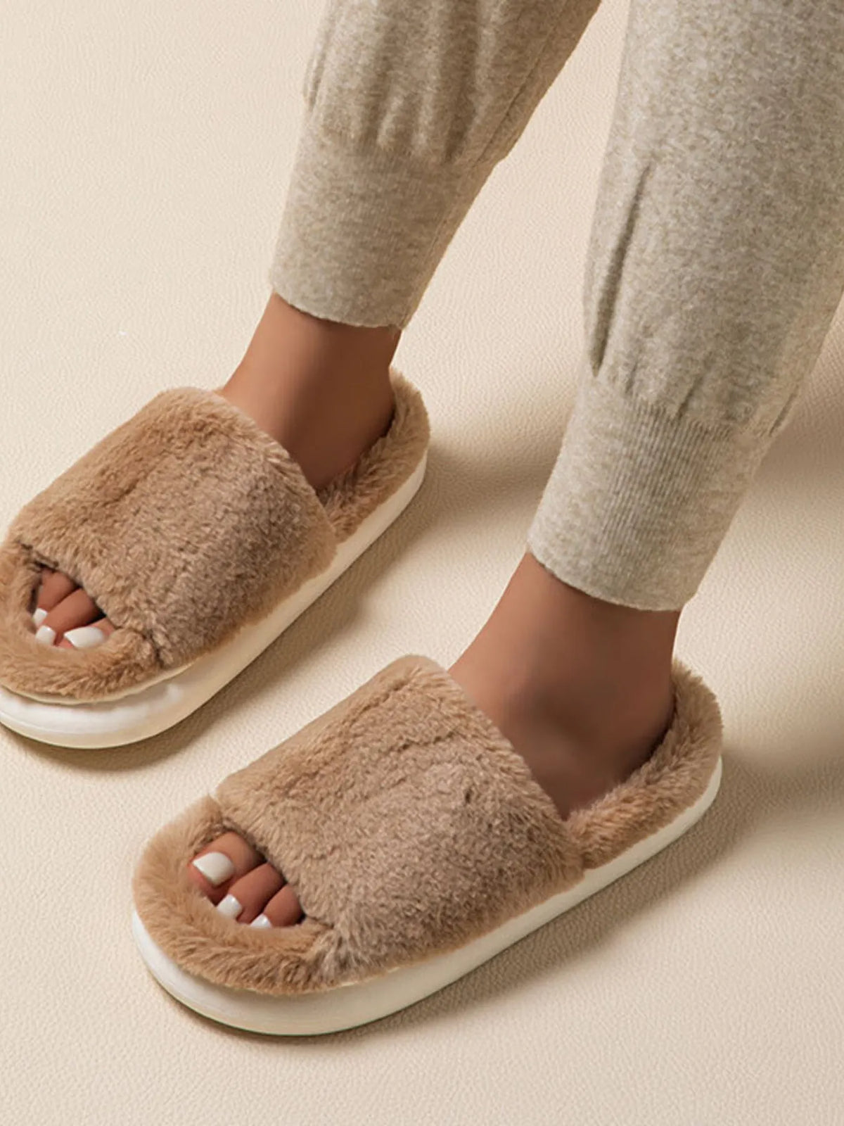 Cloud-Soft Open-Toe Slippers - boutique product photo