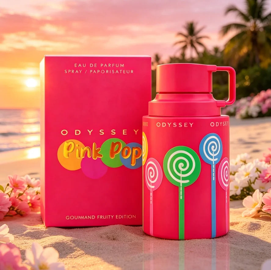 Odyssey Pink Pop new release, 3.4oz/100ml, fruity floral scent (gourmet sweet fragrance), sweet girl vibe, long-lasting sweet scent, suitable for any occasion, a great gift choice