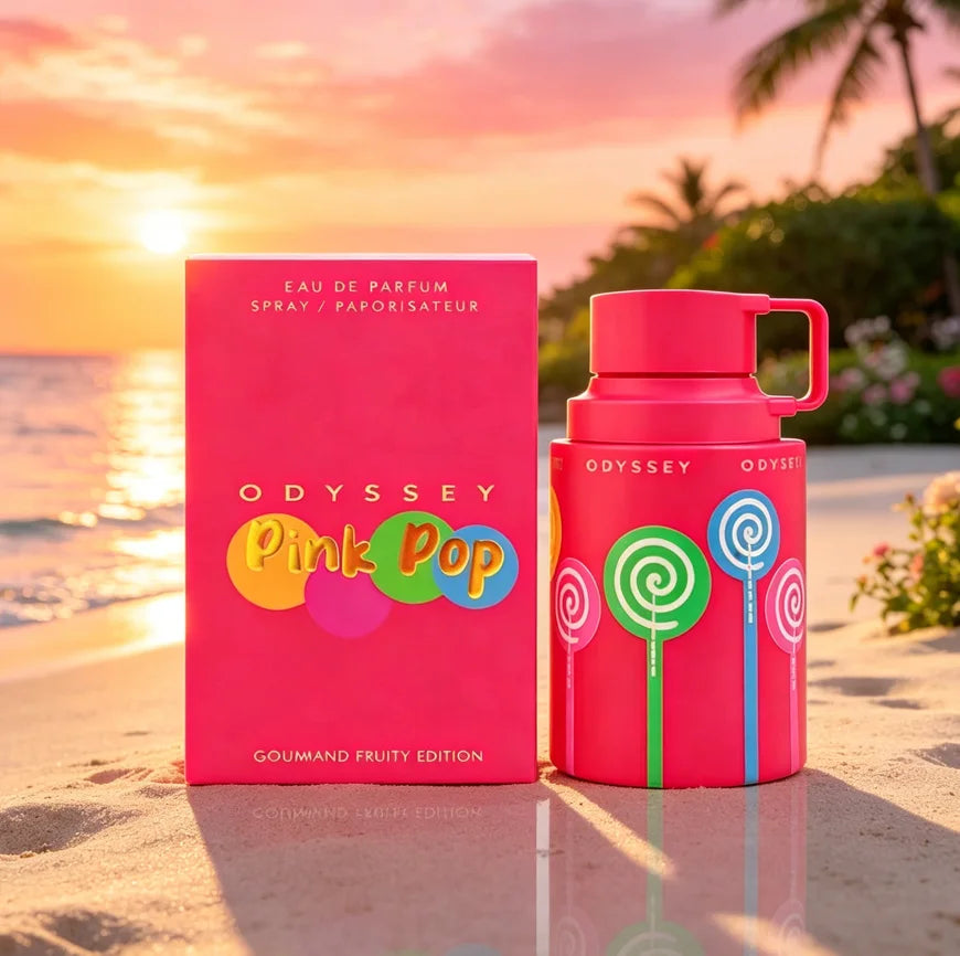 Odyssey Pink Pop new release, 3.4oz/100ml, fruity floral scent (gourmet sweet fragrance), sweet girl vibe, long-lasting sweet scent, suitable for any occasion, a great gift choice