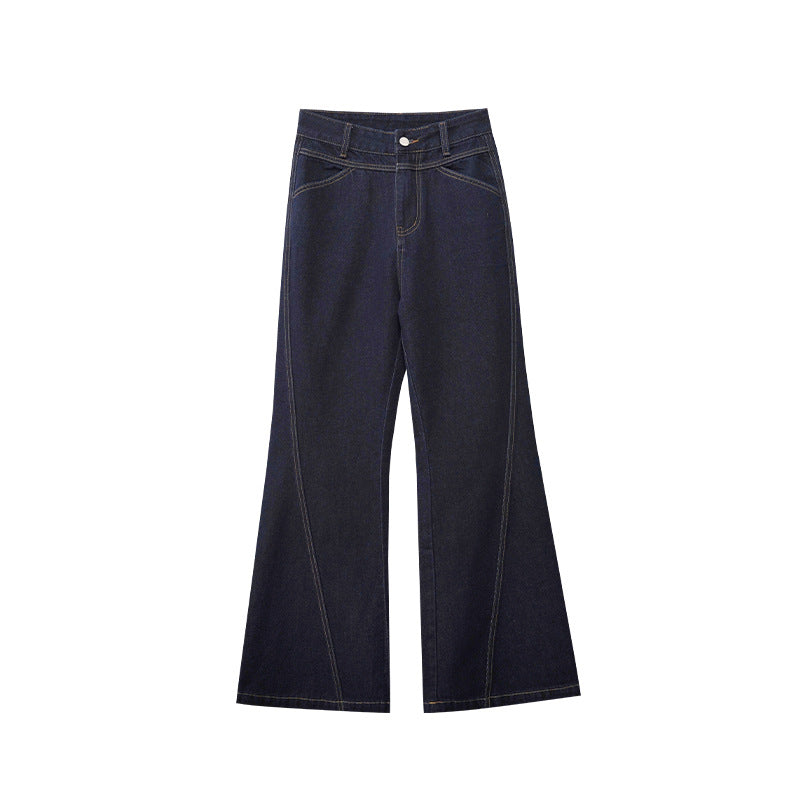 High waisted wide leg jeans for women