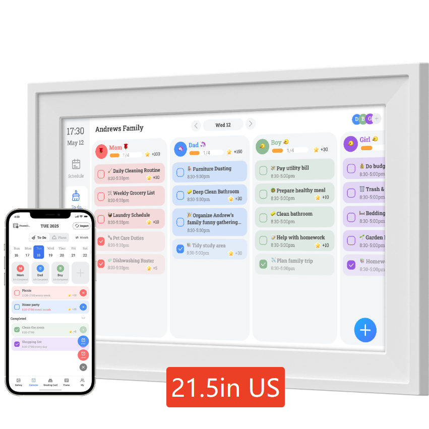 Lifestyle - Touchscreen Digital Calendar