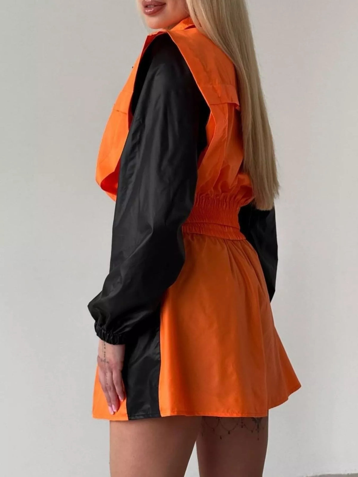 Courtside Muse Color-Block Jacket and Skort Set